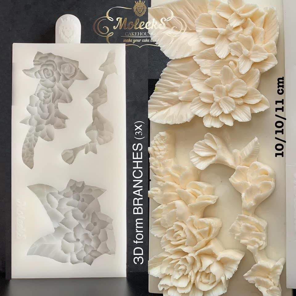 Flower BRANCHES Mold - 3D floral