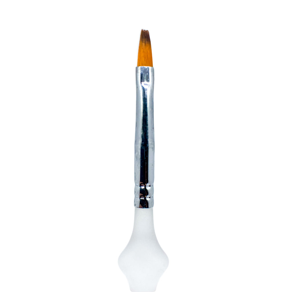 ROYAL SOFT GRIP LONG HANDLE WHITE BRIST FLAT BRUSH - ARTIST